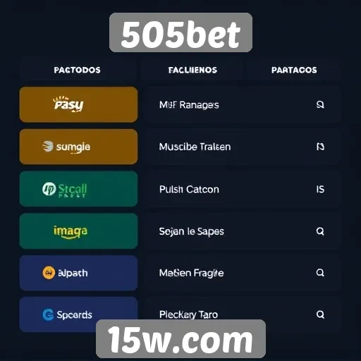 Métodos de pagamento disponíveis na 505bet